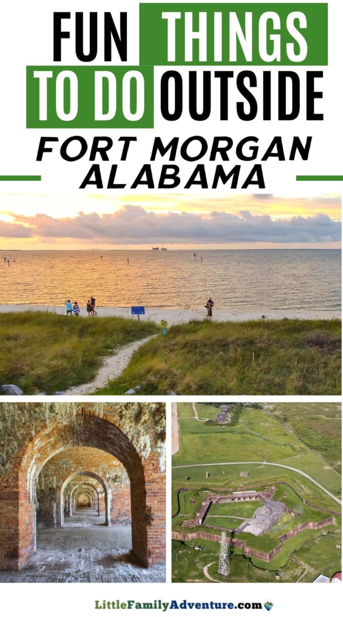 beach and historic fort in fort morgan AL