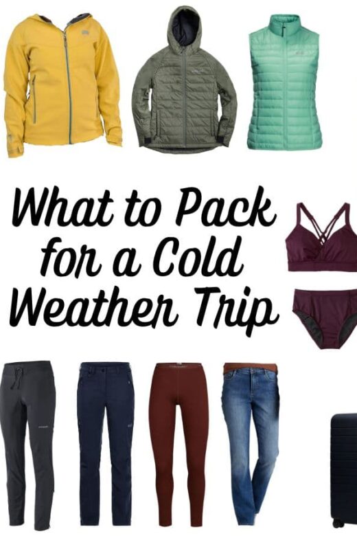 winter travel wardrobe