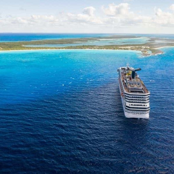 carnival cruise at sunrise in the caribbean