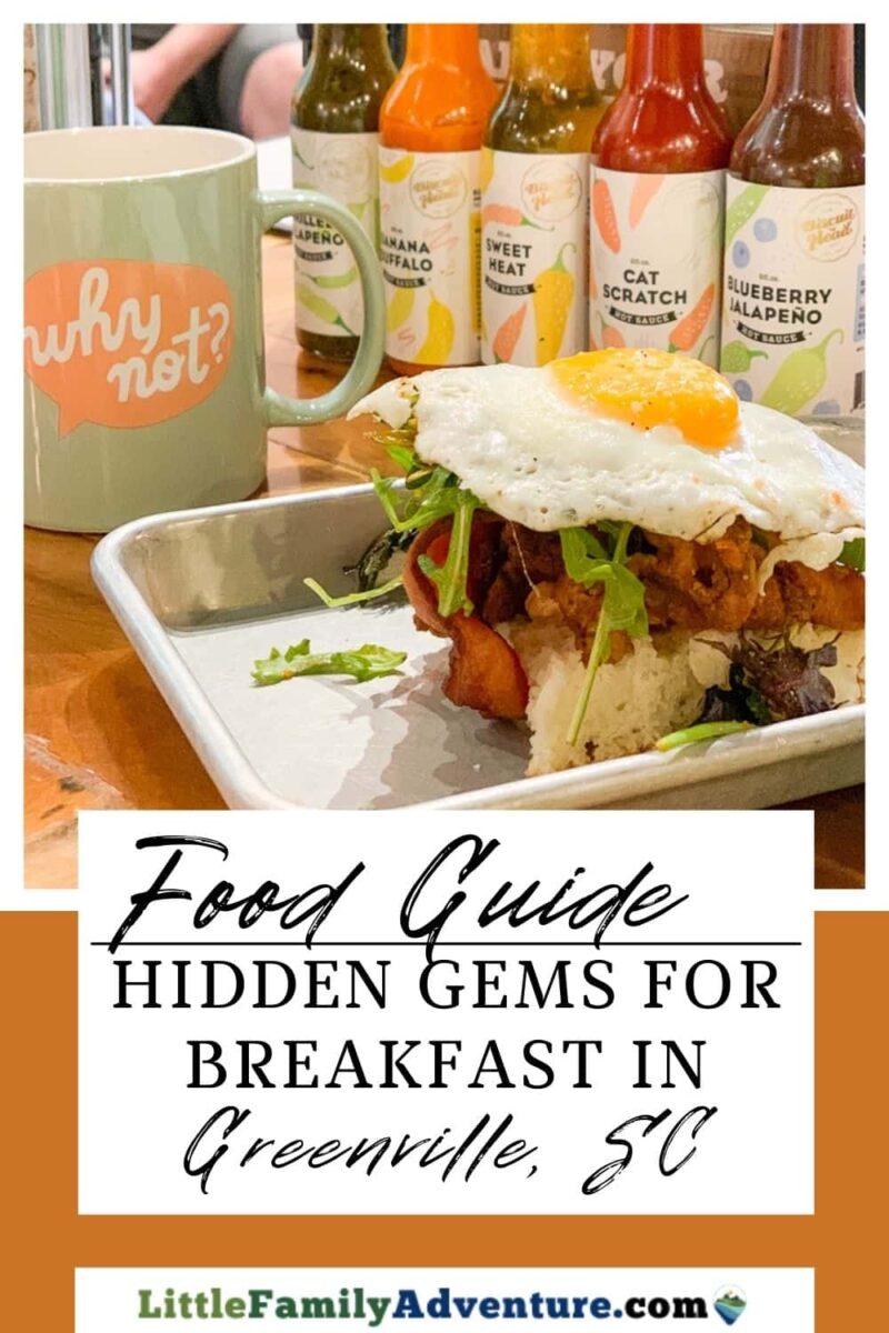 open faced egg sandwich on tray food guide greenville, sc
