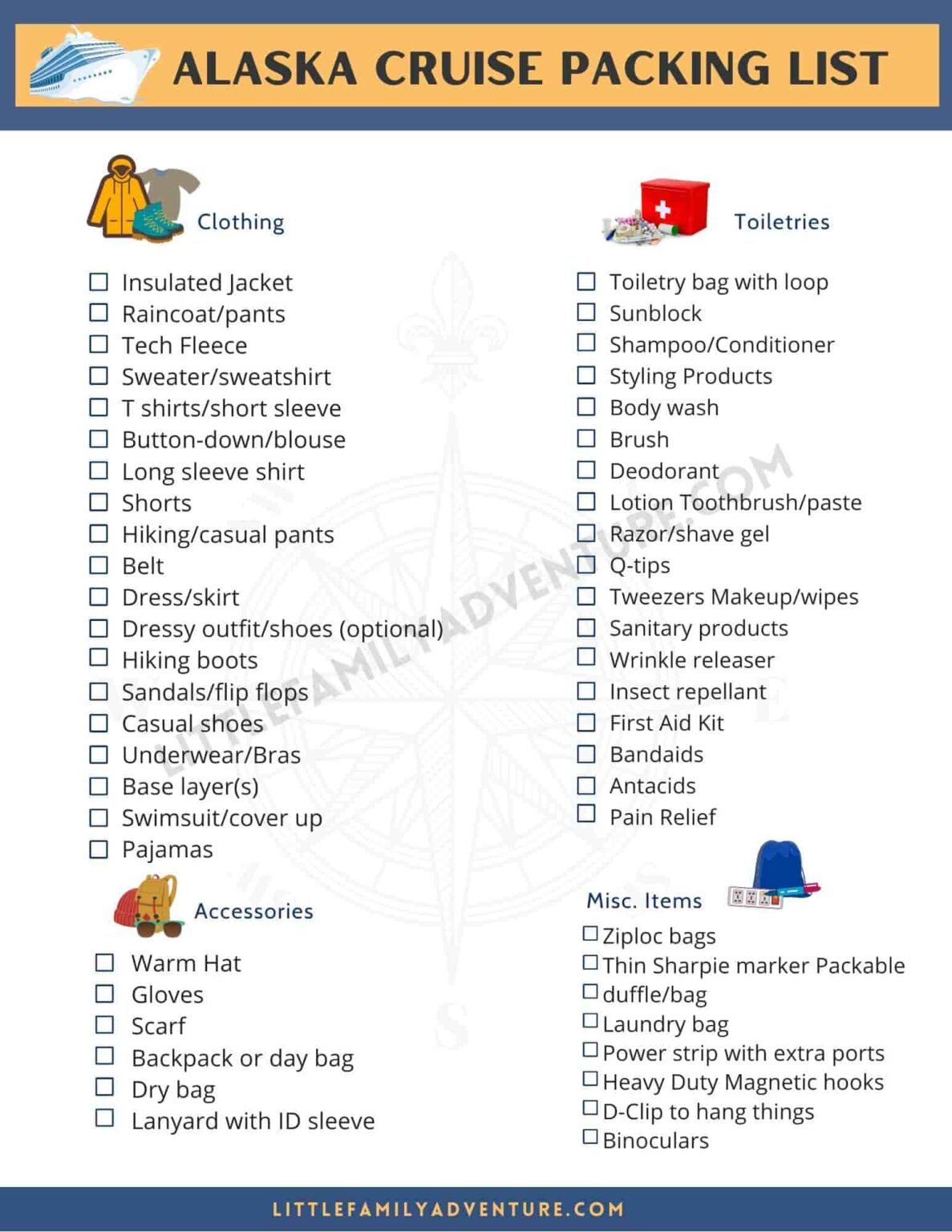 Comprehensive Guide: What to Pack for Alaska Cruise from May to August ...