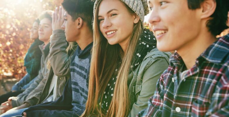 A group of young friends enjoying a day at the park together (1)