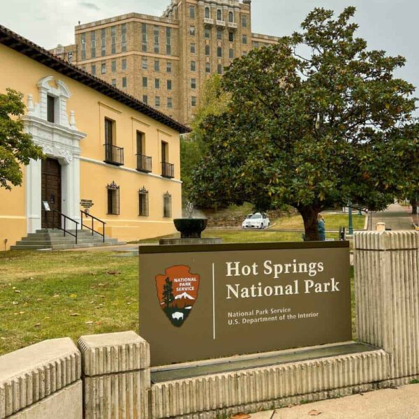 visitors center building at hot springs national park arkansas