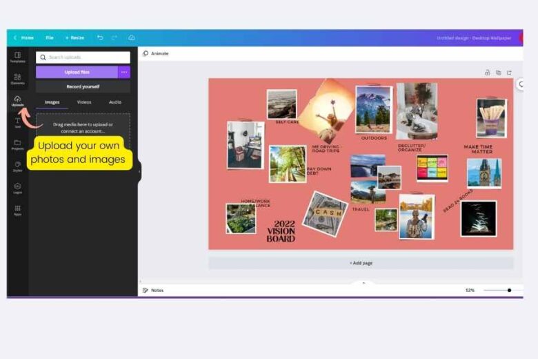 How to Make a Vision Board on Canva