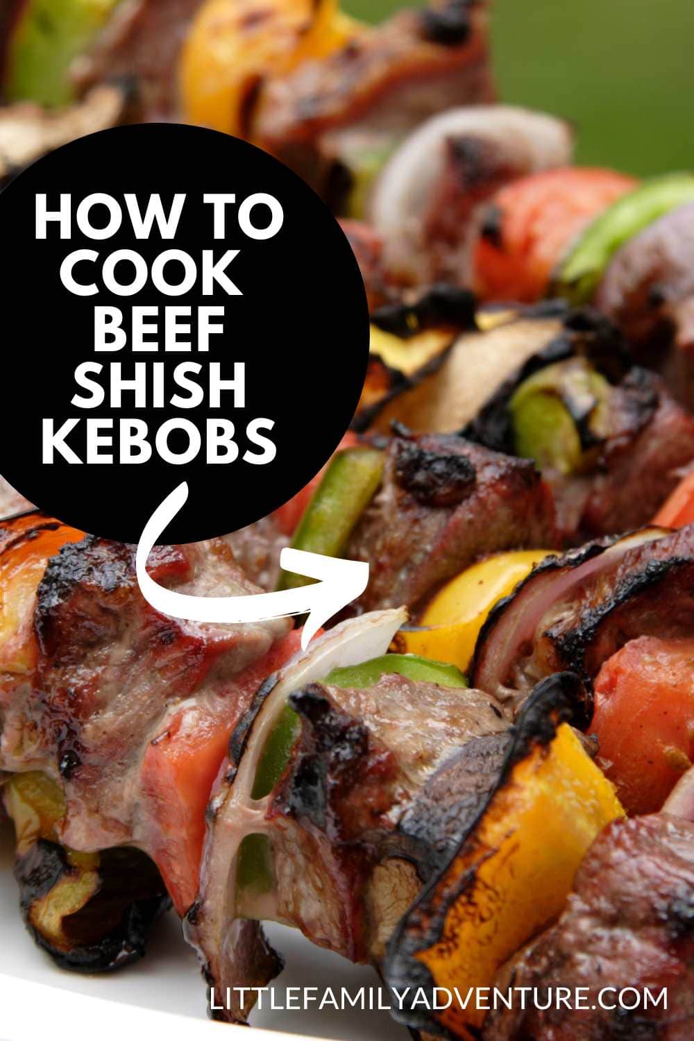 beef shish kebabs recipe on skewers