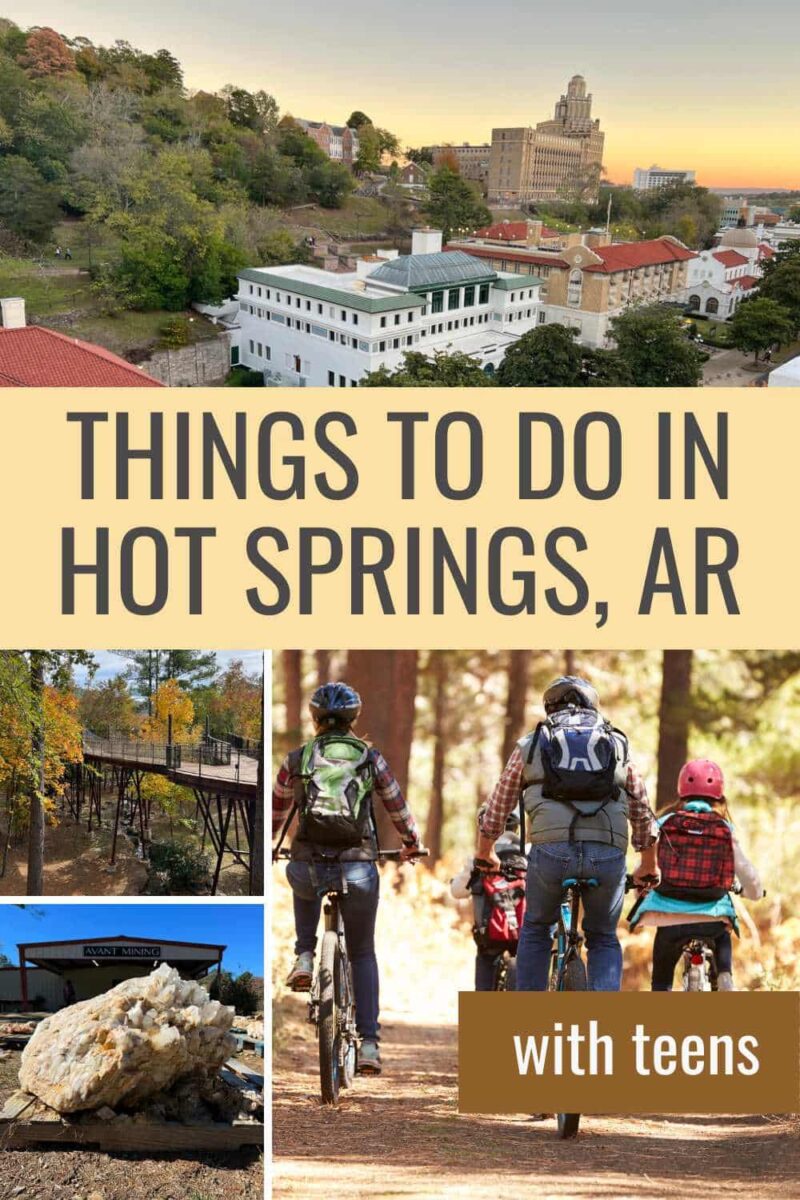 pinterest collage of things to do in hot springs, arkansas
