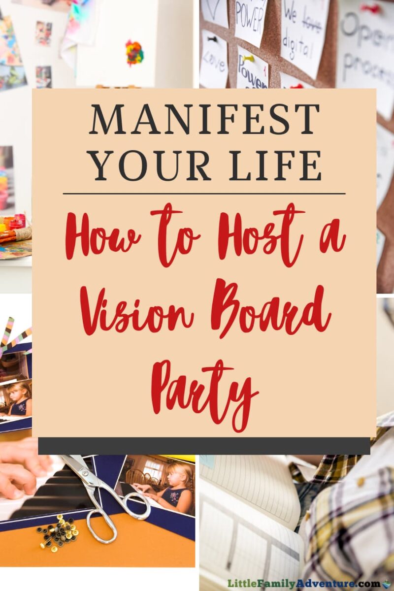 my girl had a vision board party. even though the itinerary got thrown
