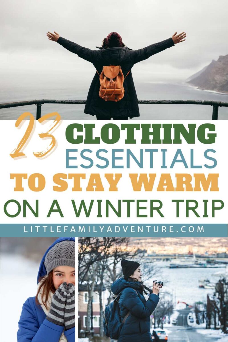 women wearing winter coats and layers for winter travel