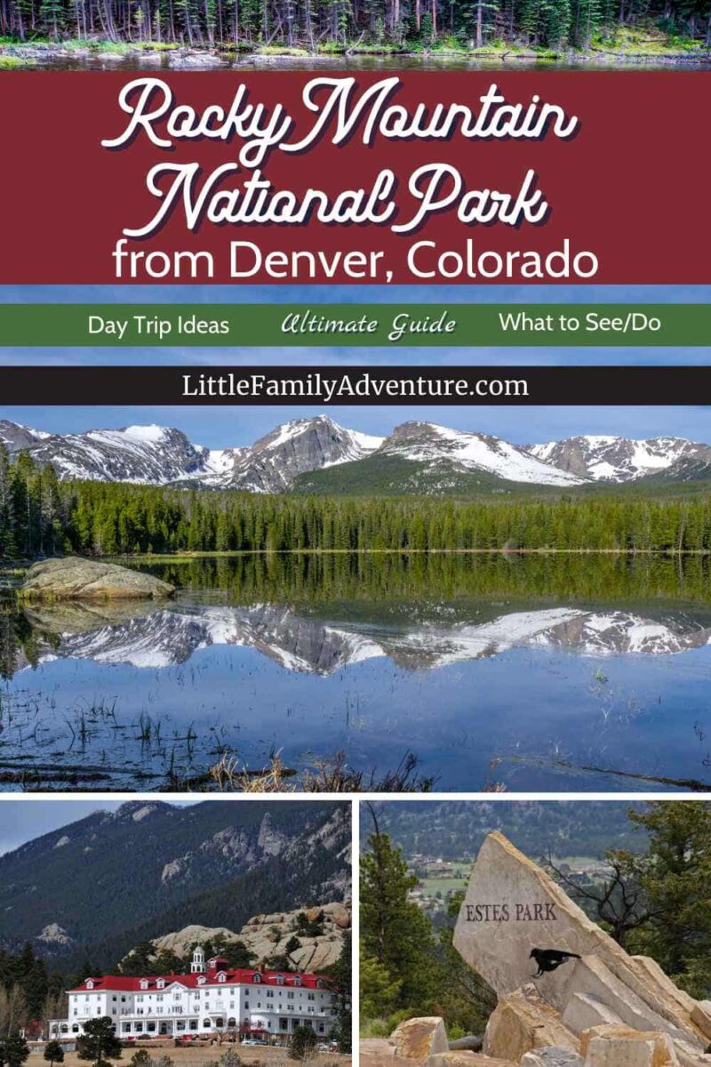 rocky mountain national park collage from denver