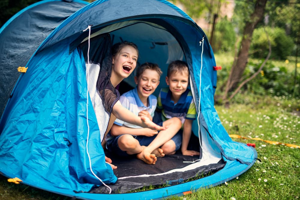 Rainy Day Activity - Indoor Camping