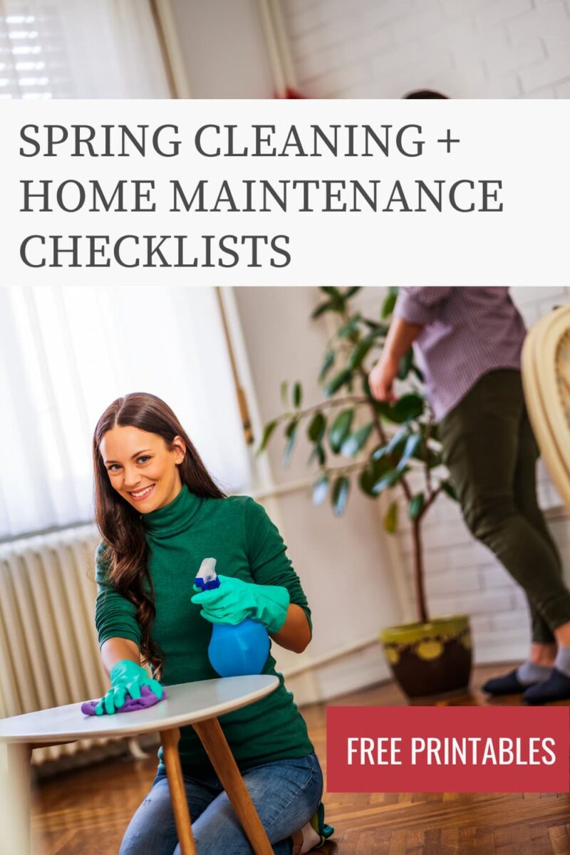 woman and man cleaning home