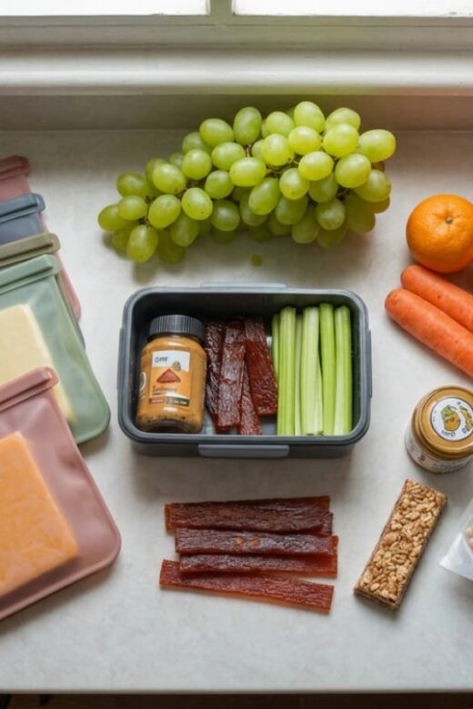 Road Trip Snack Flat Lay Kitchen Photo