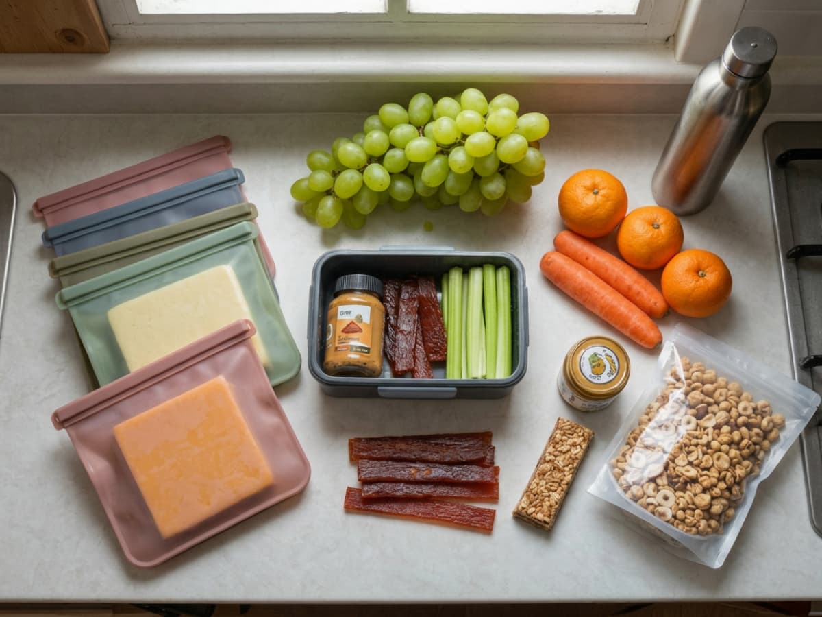 Road Trip Snack Flat Lay Kitchen Photo