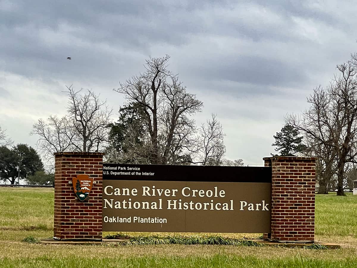 Cane River Creole National Historical Park Sign