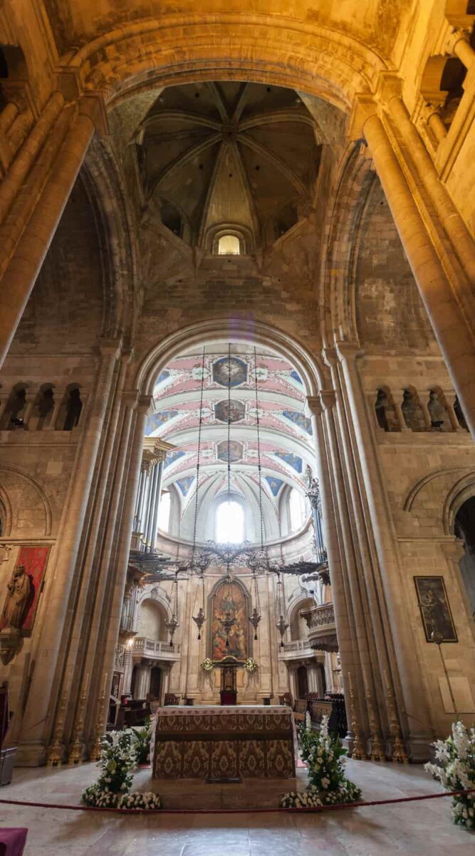 Lisbon Cathedral interior view