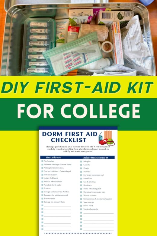 How to Create a Homeopathic First Aid Kit for College Students + Printable