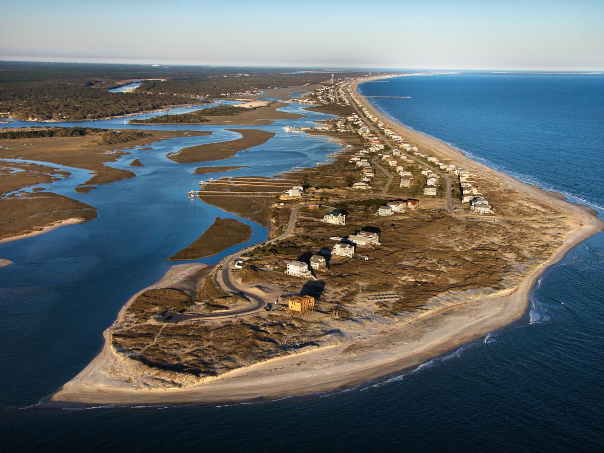 Aerial view of Holden Island