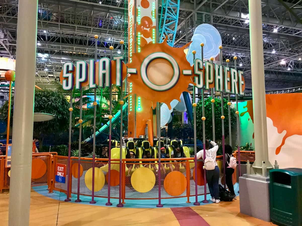 Splat-o-sphere ride at Nickelodeon Universe Mall of America