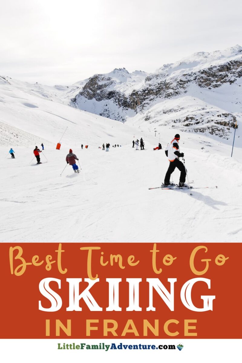 best time to go skiing in French Alps