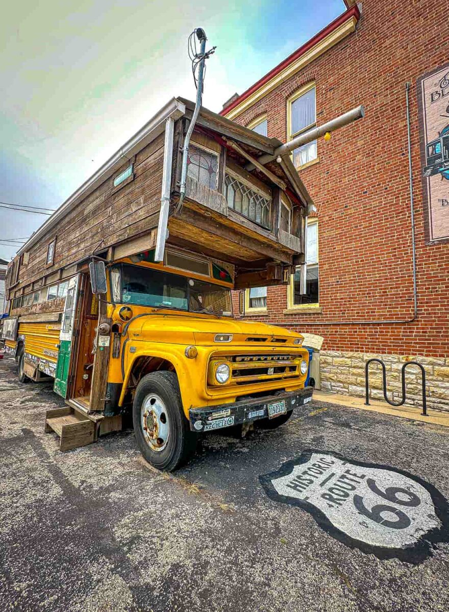 Bob Waldmire's Yacht Bus at Illinois Route 66 Museum in Pontiac