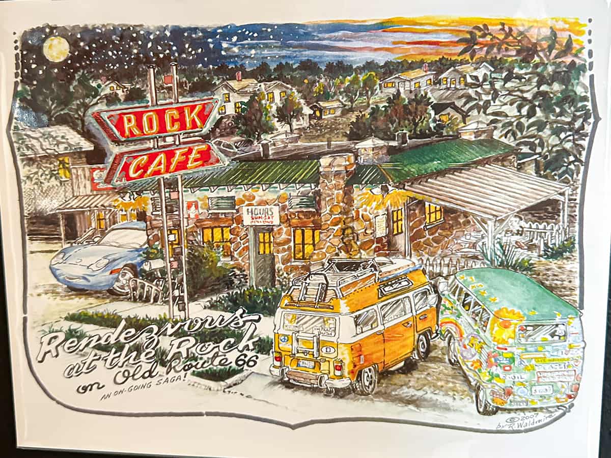 Rock Cafe sketch from Bob Waldmire