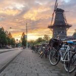 Amsterdam at dusk - how to plan a trip to Europe