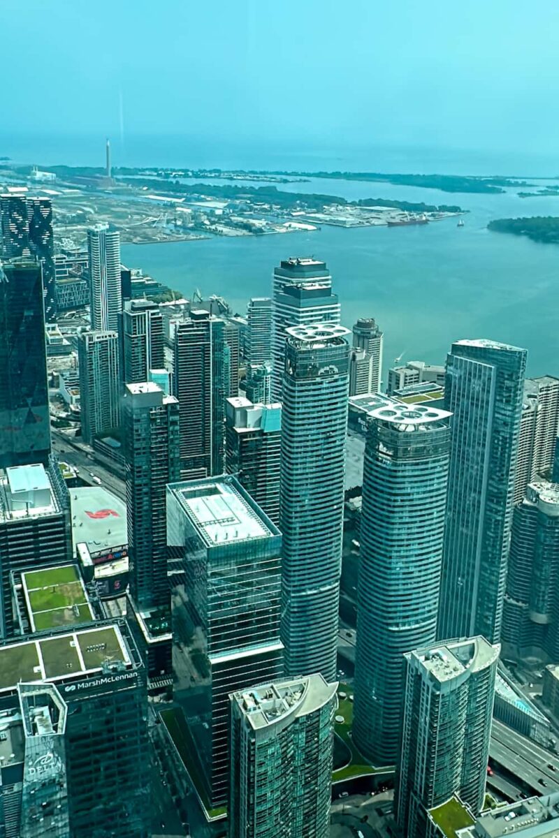 CN Tower cityscape view of Toronto