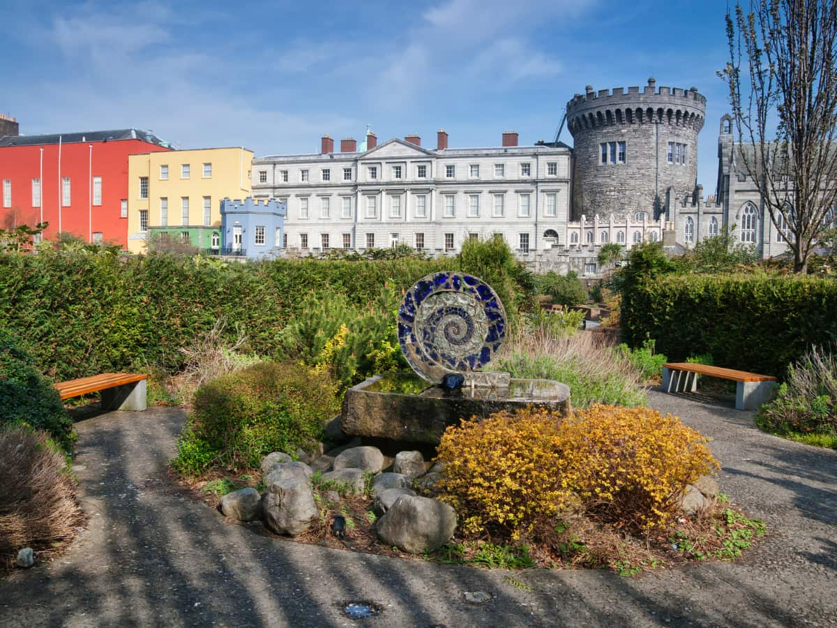 Dublin Castle seen from the garden