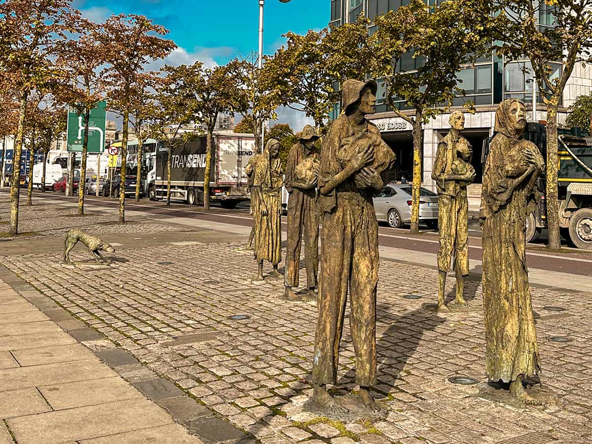National Famine Monument in Dublin