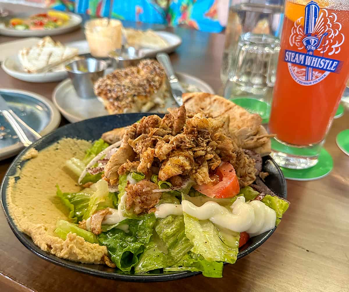 Salad at Steam Whistle Brewery