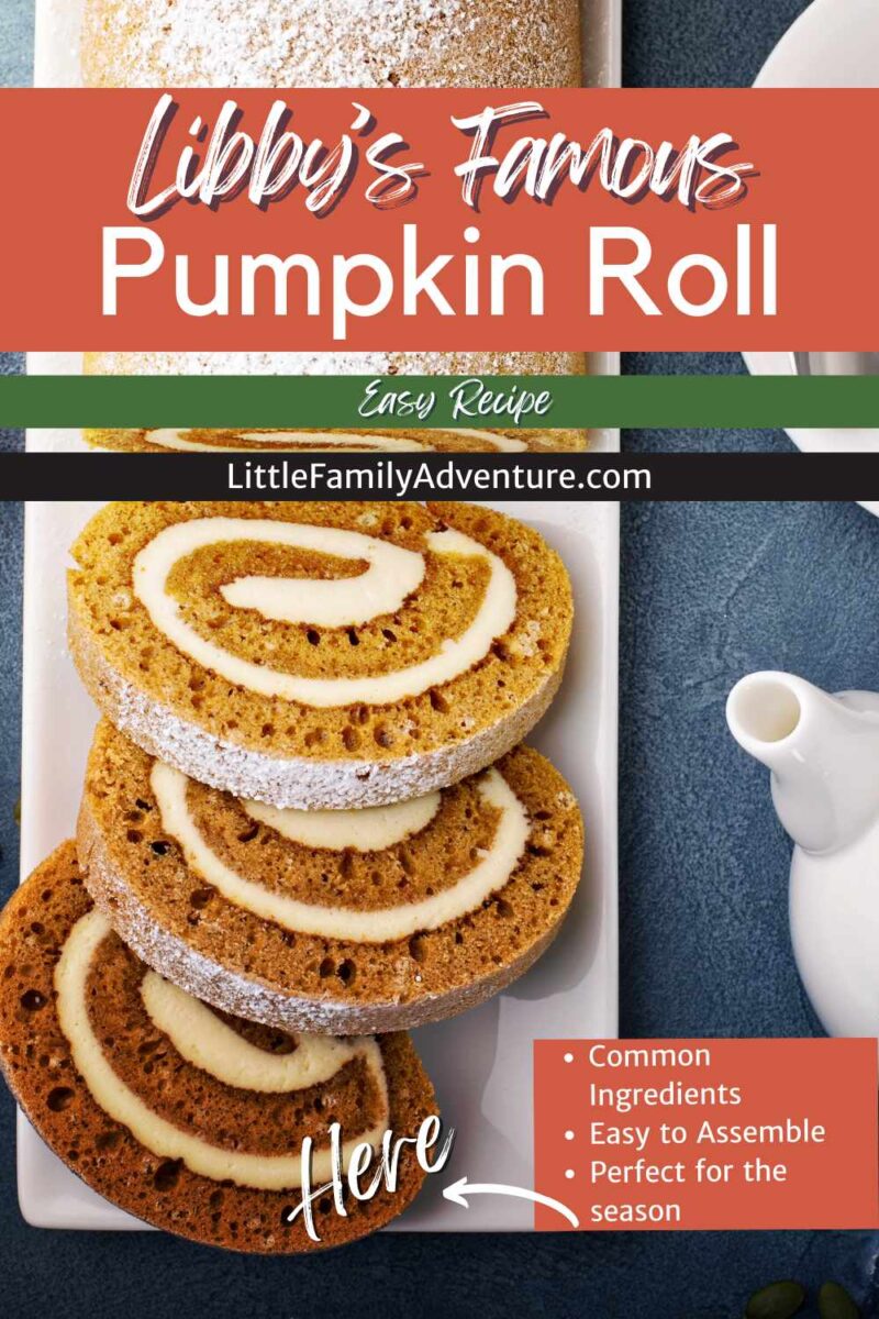 sliced libby's pumpkin rolls on white platter
