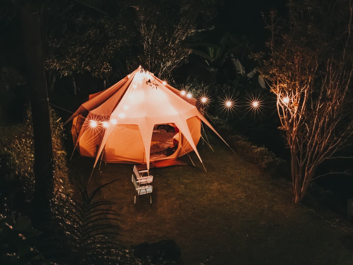 camping tent with nights