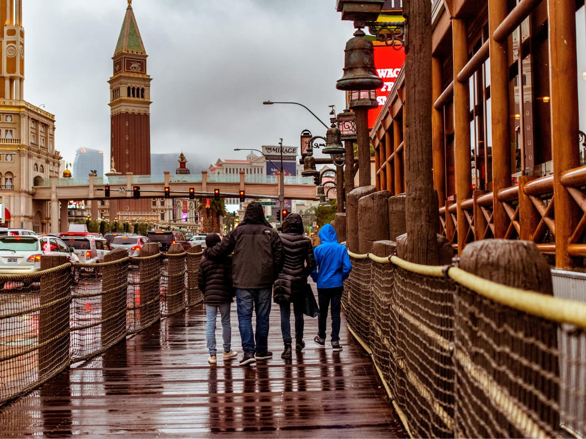 weatherproof vacation adventure family in rain