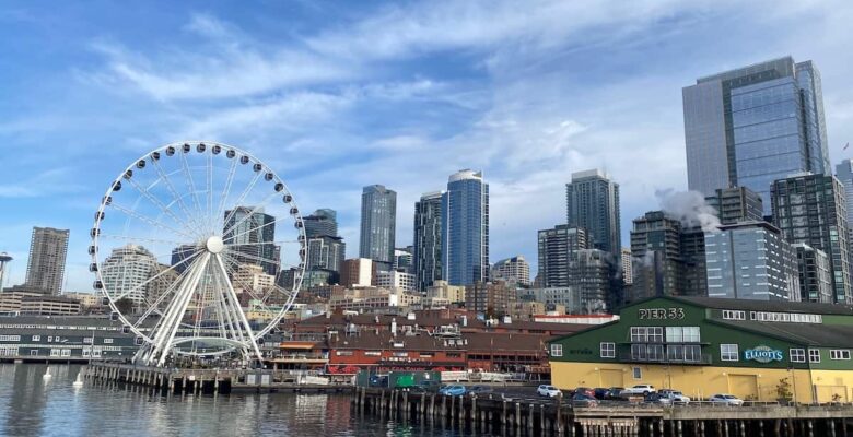 Seattle skyline from the water