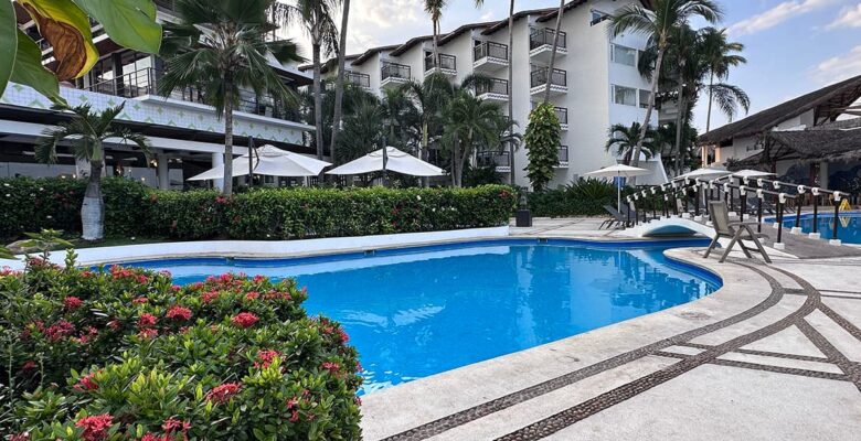 pool view at Buenaventura Grand Hotel