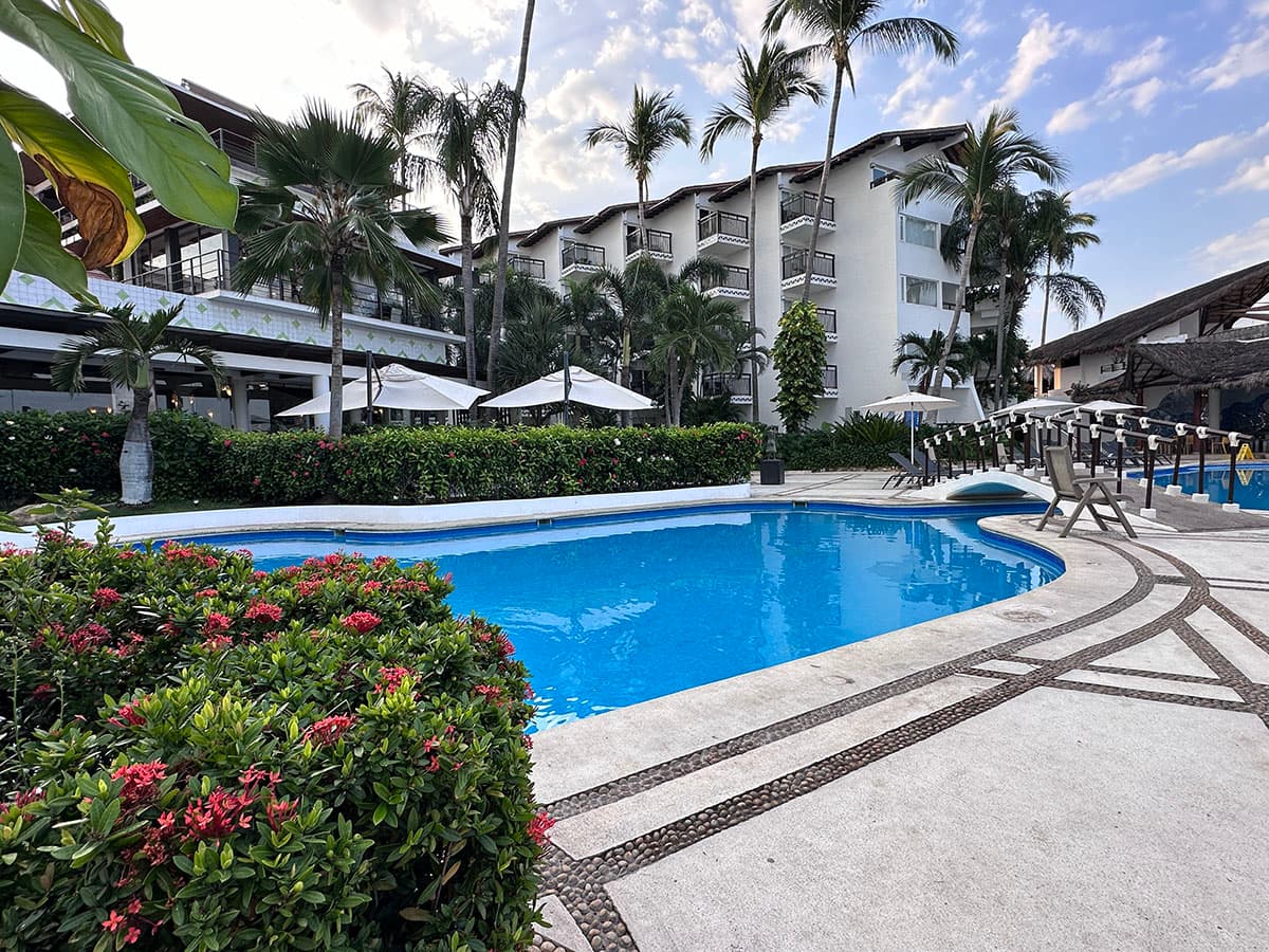 pool view at Buenaventura Grand Hotel