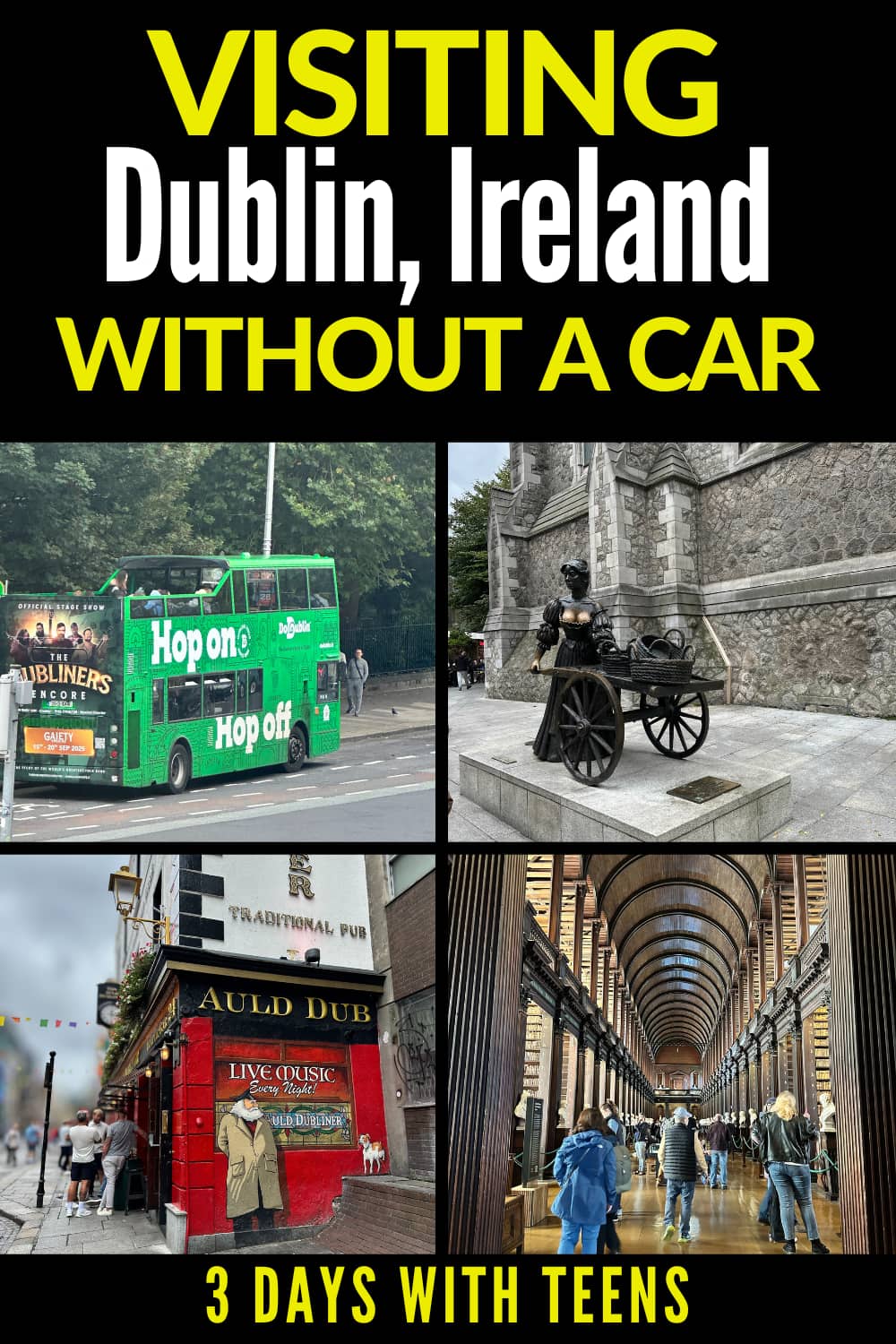 Visiting Dublin without a car