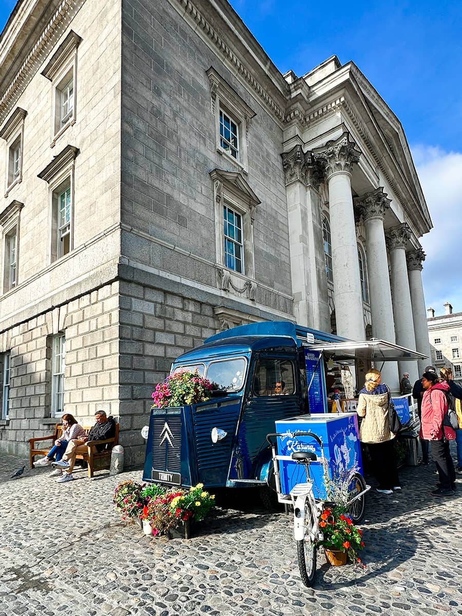 coffee stand on Trinity College grounds