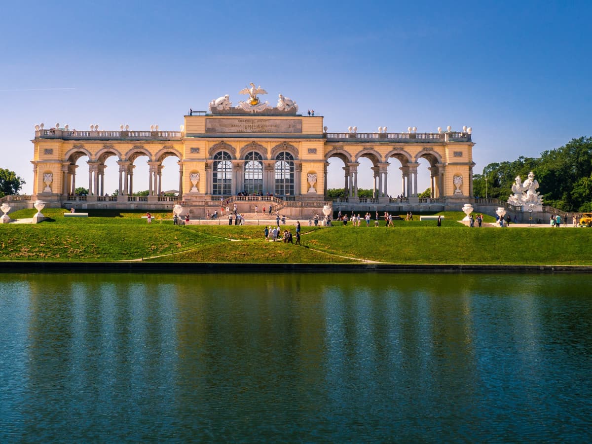 schönbrunn schlosspark in vienna, austria