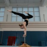 gymnast on bar