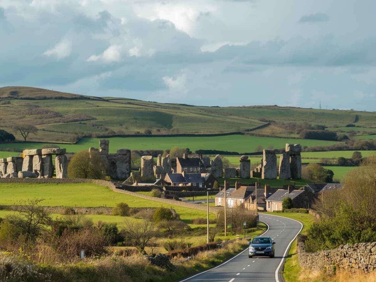 image of road trip through scotland