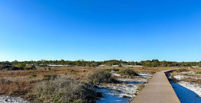 national seashore and boardwalk
