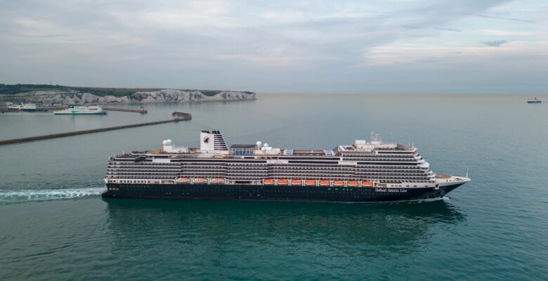 Holland America Ship departing Dover - Credit HAL