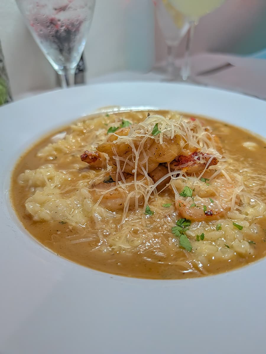 Mixed seafood risotto