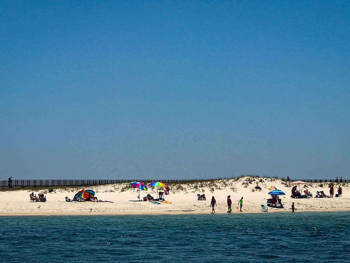 beachgoers at Perdido Key