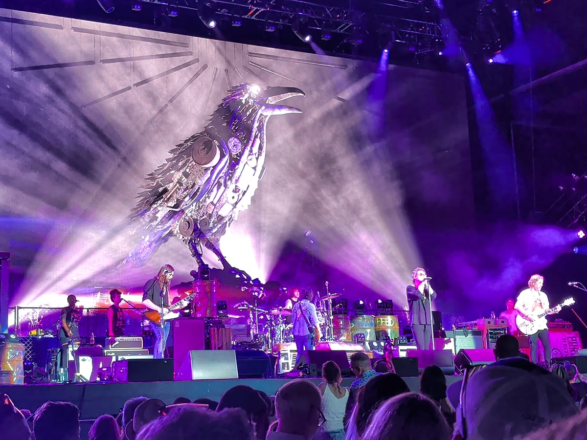 The Black Crowes on stage at The Wharf Ampitheater