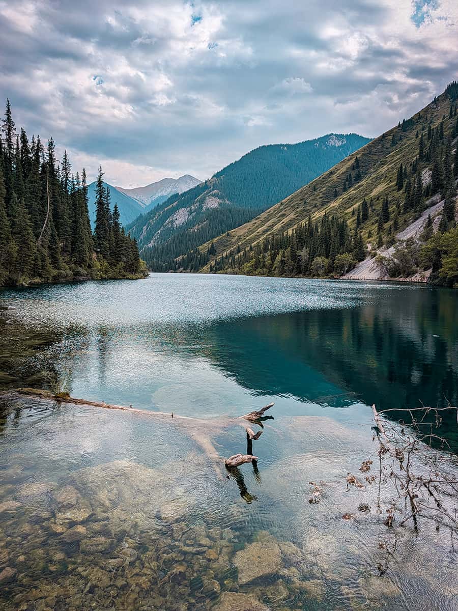 Kolsai Lake at the lakefront