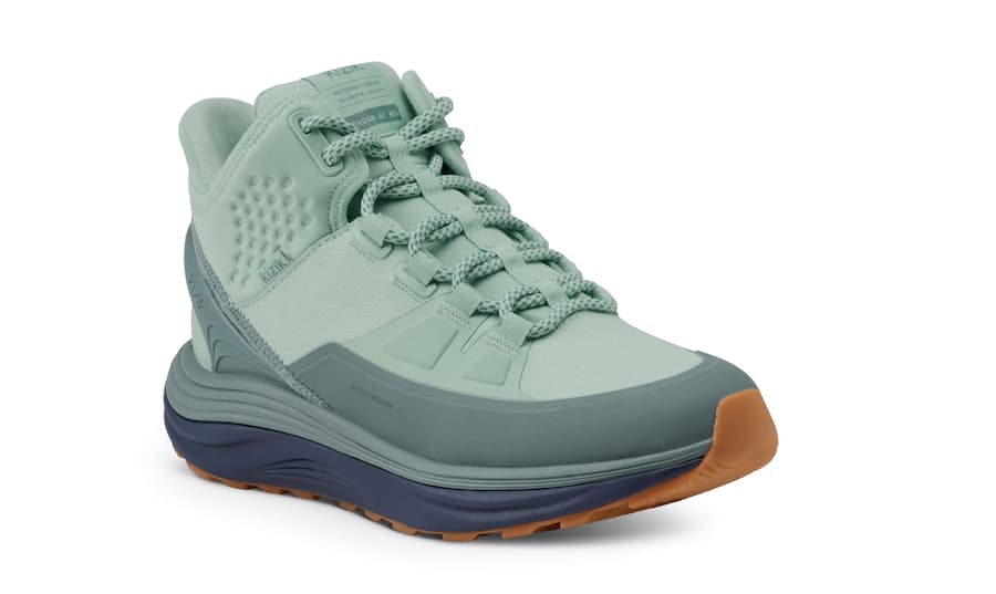 Kizik Women's London AT Mid Waterproof - green hiking shoe