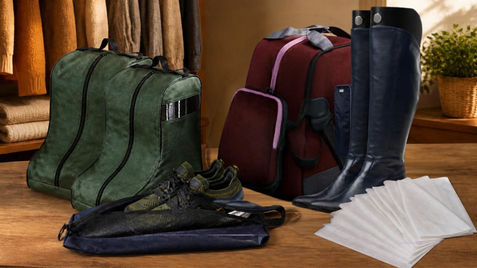 boot bags and shoe covers